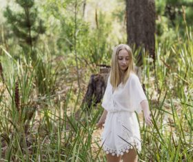 Young woman enjoying a sunny day Stock Photo 07