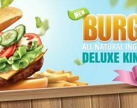 burger poster template vector 02