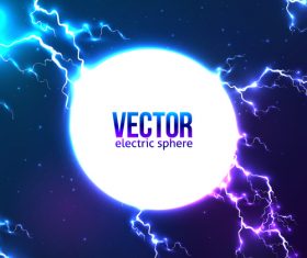 electric sphere background vector 02