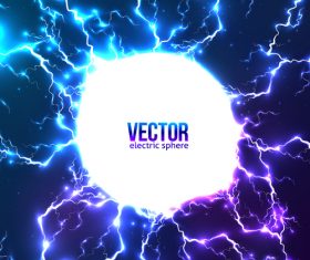 electric sphere background vector 03