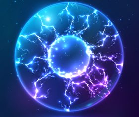 electric sphere illustration vector