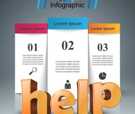 vertical banners infographic vector