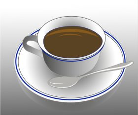 white coffee cup design vector 04