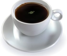 white coffee cup design vector 05