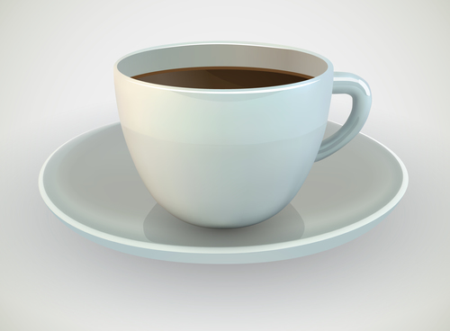 white coffee cup design vector 06