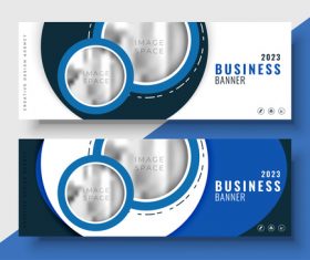 2023 business banners vector template 01