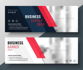 2023 business banners vector template 03