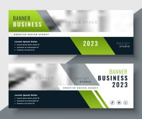 2023 business banners vector template 04