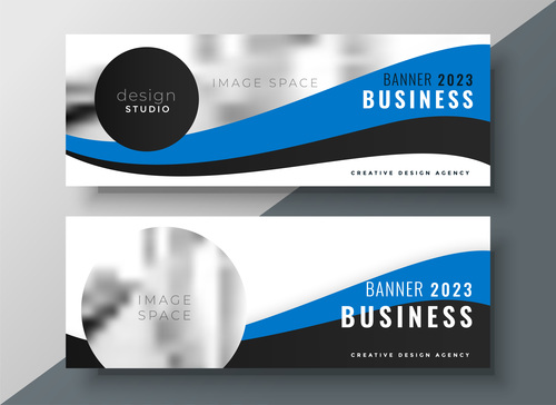2023 business banners vector template 05