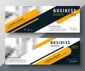 2023 business banners vector template 06