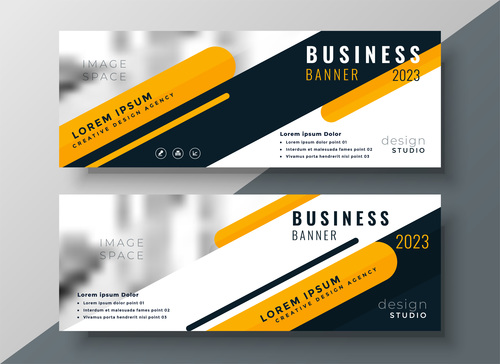 2023 business banners vector template 06