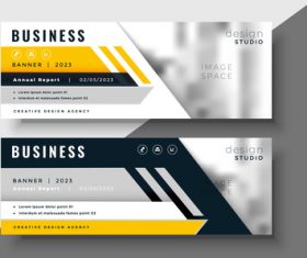 2023 business banners vector template 07