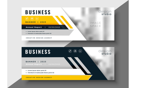2023 business banners vector template 07