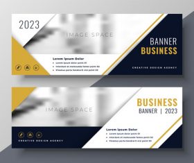 2023 business banners vector template 08