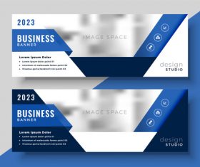 2023 business banners vector template 09