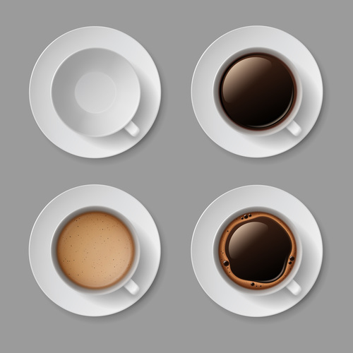 4 Kind cofee cup illustration vector