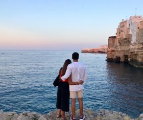 A pair of lovers backs Stock Photo 08