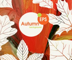 Abstract autumn background design vectors 01