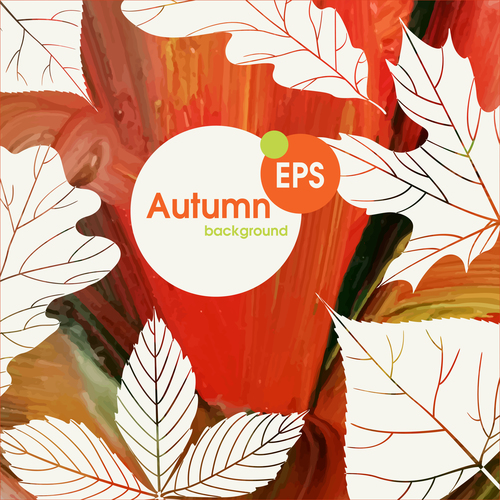 Abstract autumn background design vectors 01