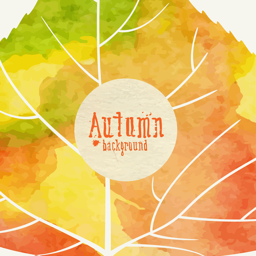 Abstract autumn background design vectors 02