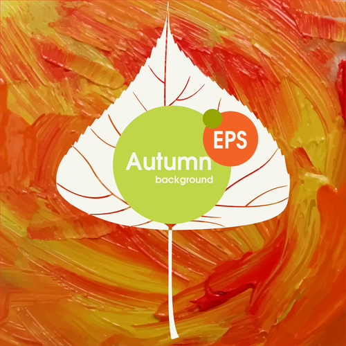 Abstract autumn background design vectors 04