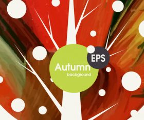 Abstract autumn background design vectors 05