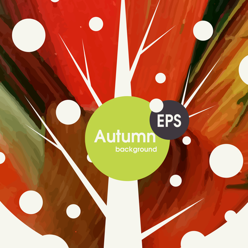 Abstract autumn background design vectors 05