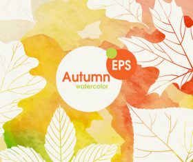 Abstract autumn background design vectors 07