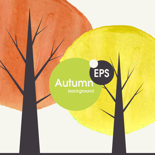 Abstract autumn background design vectors 08