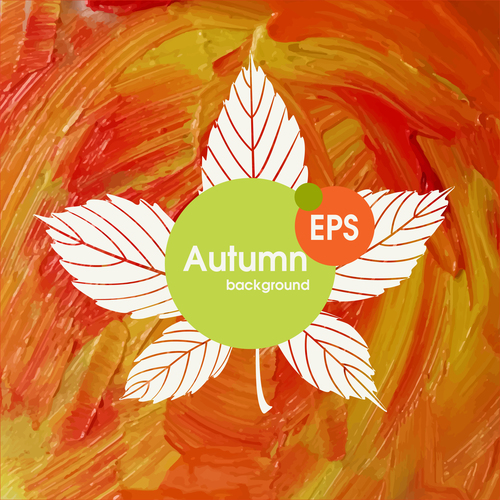 Abstract autumn background design vectors 09
