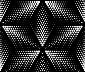 Abstract black with white seamless pattern vector 03