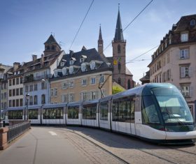 Advanced city tram Stock Photo 01