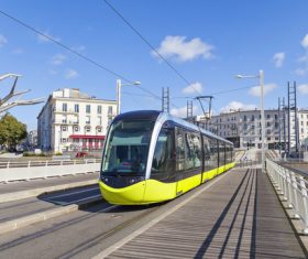 Advanced city tram Stock Photo 02