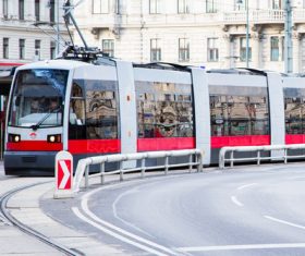 Advanced city tram Stock Photo 03