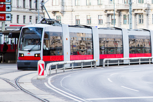 Advanced city tram Stock Photo 03