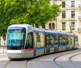 Advanced city tram Stock Photo 04