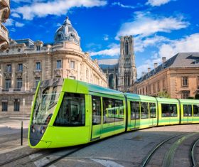 Advanced city tram Stock Photo 05