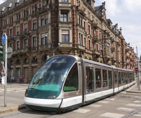 Advanced city tram Stock Photo 06