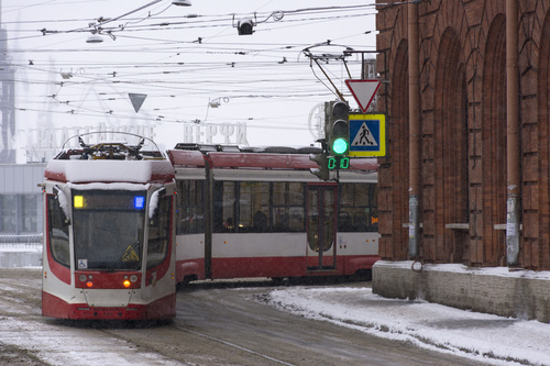 Advanced city tram Stock Photo 08