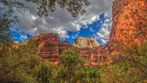 American Zion National Park scenery Stock Photo 05