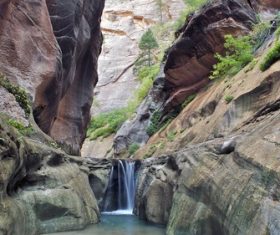 American Zion National Park scenery Stock Photo 06