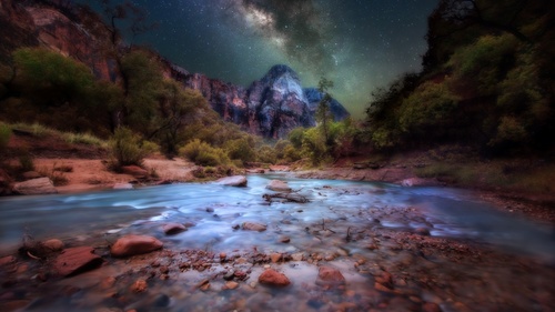 American Zion National Park scenery Stock Photo 08