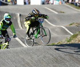 Bicycle cross-country competition Stock Photo 06