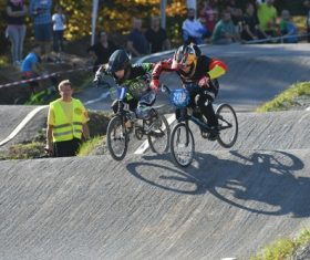 Bicycle cross-country competition Stock Photo 07