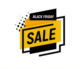 Black Friday sale shopping vector labels 01