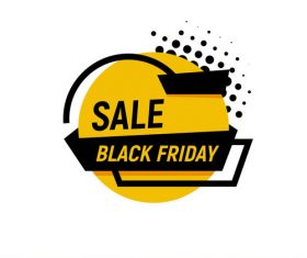 Black Friday sale shopping vector labels 03