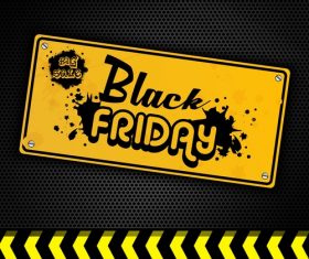 Black friday retor background vector