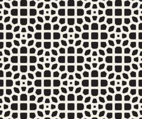 Black with white geometric abstract pattern vector 01