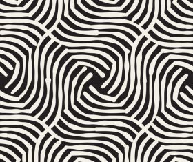 Black with white geometric abstract pattern vector 02