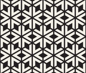 Black with white geometric abstract pattern vector 08 free download